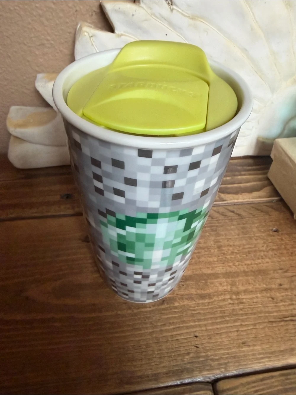 Starbucks 2012 Rodarte Pixel Ceramic Coffee Tumbler